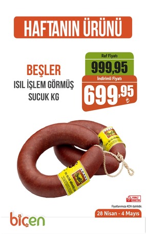 HAFTANIN ÜRÜNÜ 28 NİSAN